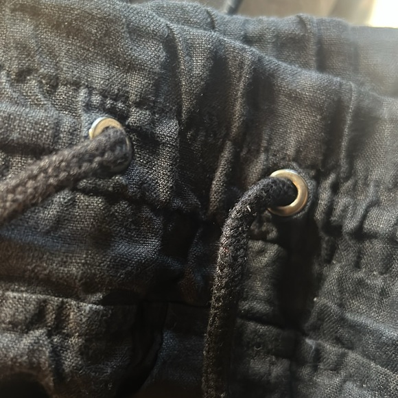 Athleta Cabo Linen Shorts Black Size 10 - Picture 9 of 10